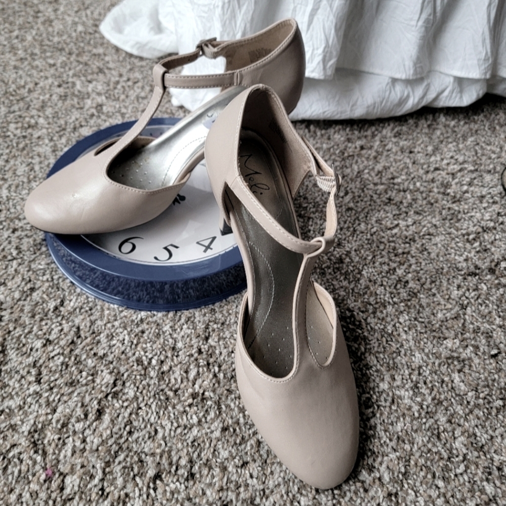 Melia Nude strappy 3in heels